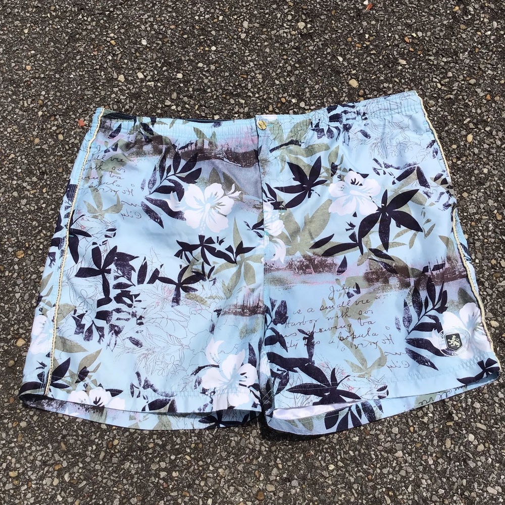 Not Nast Men’s Blue Swim Trunks Sz XL